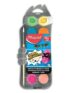 Gouache ultralavable Maped Color’Peps – boîte de 12 pastilles de 30 mm